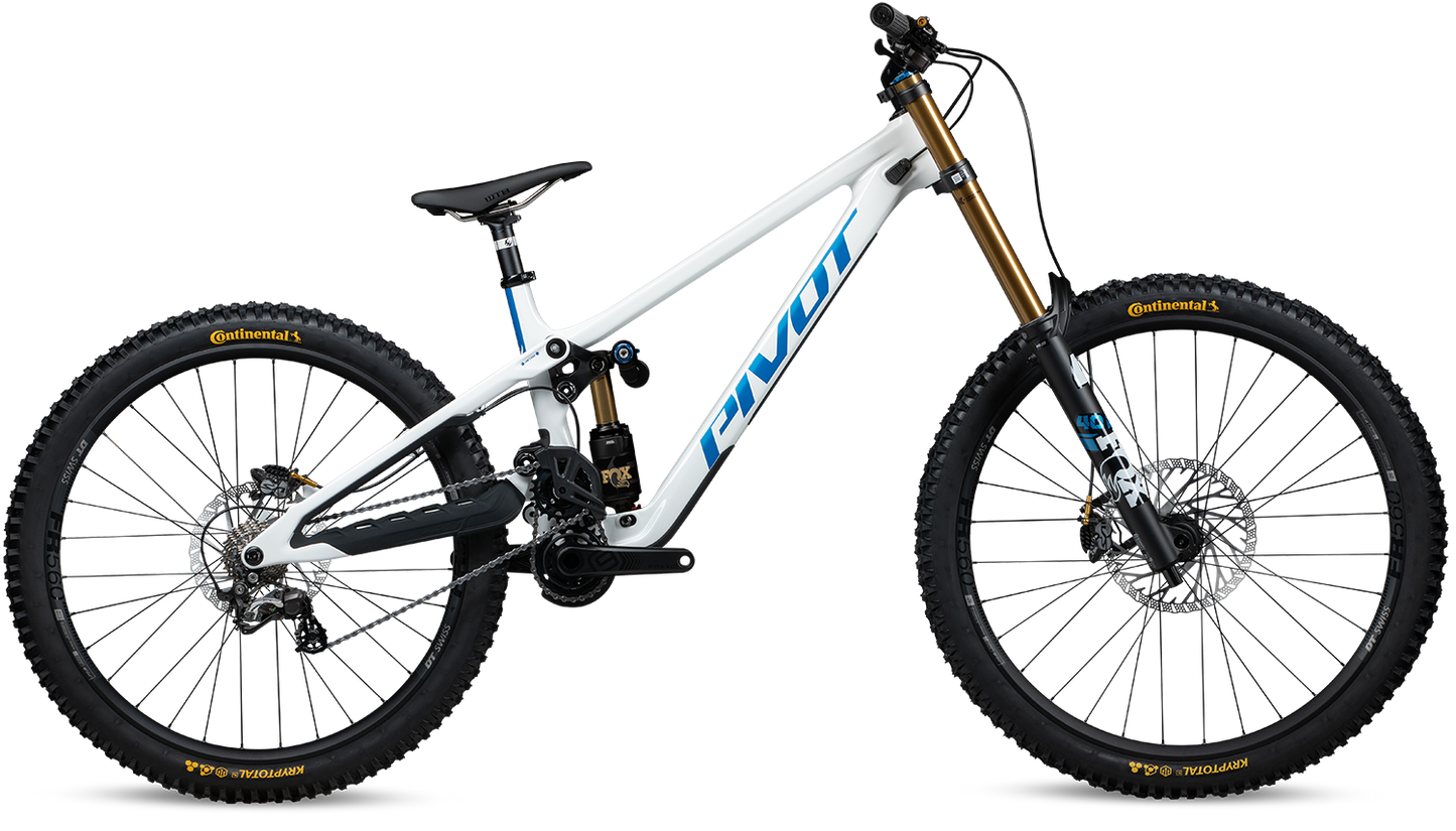 Pivot Cycles Phoenix White Cobalt Blue Downhill Mountainbike Gravity & Sons Oberfranken Helmbrechts