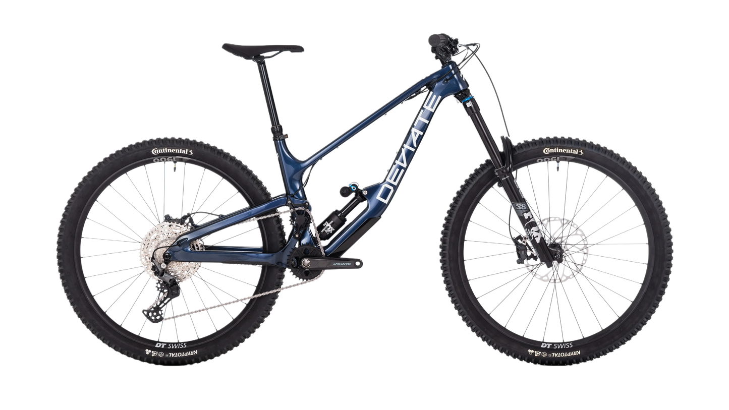 Deviate Claymore 2026 Full Build Enduro Bike in Morar Blue – erhältlich bei Gravity & Sons in Helmbrechts, Oberfranken