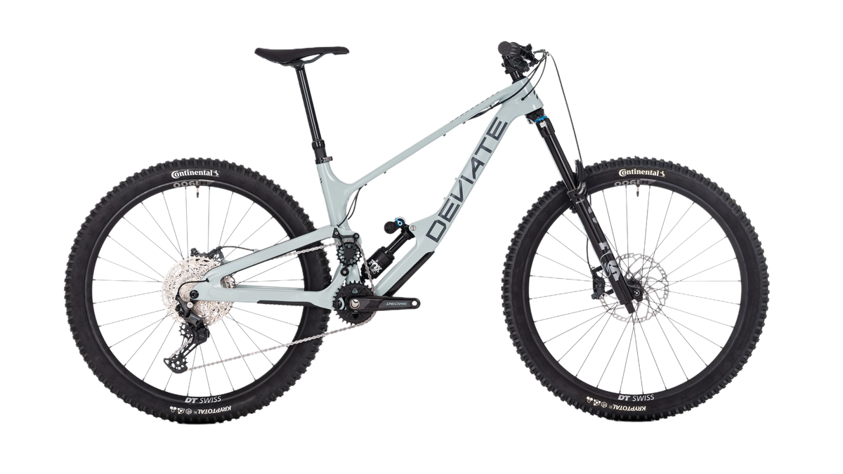 Deviate Highlander II 2026 Full Build Enduro Bike in Iona Green – erhältlich bei Gravity & Sons in Helmbrechts, Oberfranken.