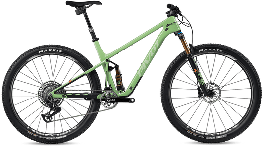 Pivot Mach 4 SL in Seafoam Green – modernes XC-Mountainbike mit leichtem Carbonrahmen, erhältlich bei Gravity & Sons in Helmbrechts, Oberfranken.