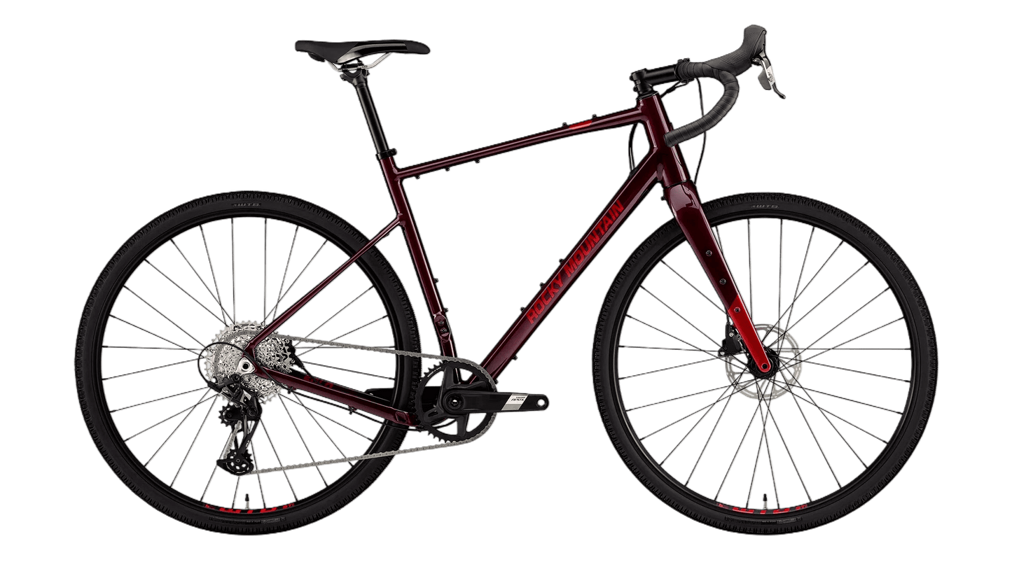 Rocky Mountain Solo Alloy 50 Gravelbike in Red Red Wine / Highway to Hell – erhältlich bei Gravity & Sons in Helmbrechts, Oberfranken.