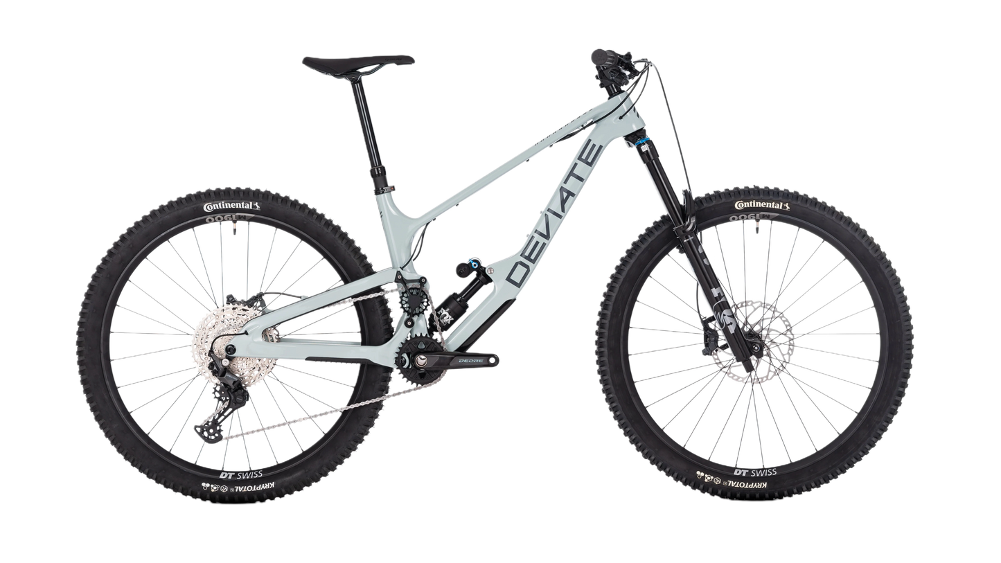 Deviate Highlander II 2026 Full Build Enduro Bike in Iona Green – erhältlich bei Gravity & Sons in Helmbrechts, Oberfranken.