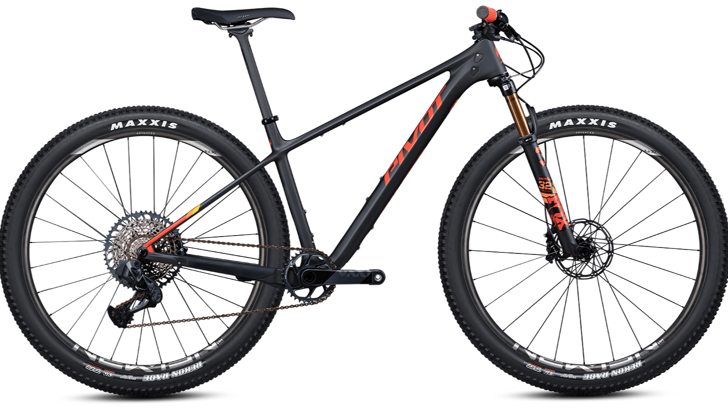 Pivot LES SL in Black Sunset – schnelles XC-Hardtail mit edlem Carbonrahmen, erhältlich bei Gravity & Sons in Helmbrechts, Oberfranken.