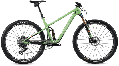 Pivot Mach 4 SL in Seafoam Green – modernes XC-Mountainbike mit leichtem Carbonrahmen, erhältlich bei Gravity & Sons in Helmbrechts, Oberfranken.
