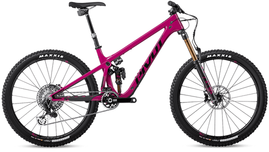Pivot Shadowcat in Dangerfruit – ultraleichtes Trailbike mit Carbonrahmen und verspieltem Handling, erhältlich bei Gravity & Sons in Helmbrechts, Oberfranken.