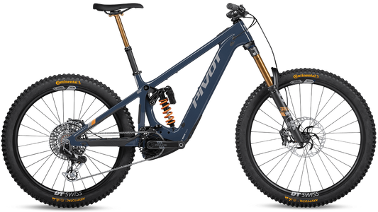 Pivot Shuttle LT in Blue Scrub Jay – langhubiges E-MTB mit Carbonrahmen und Bosch CX-Race Motor, erhältlich bei Gravity & Sons in Helmbrechts, Oberfranken.