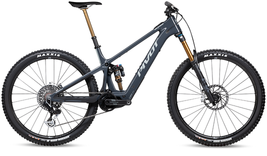 Pivot Shuttle SL/AM E-Mountainbike in Gloss Grey – verfügbar bei Gravity & Sons in Helmbrechts, Oberfranken