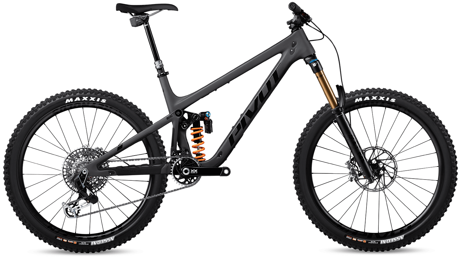 Pivot Switchblade in Stealth – vielseitiges Trail- und All-Mountain-Bike mit Carbonrahmen, erhältlich bei Gravity & Sons in Helmbrechts, Oberfranken.