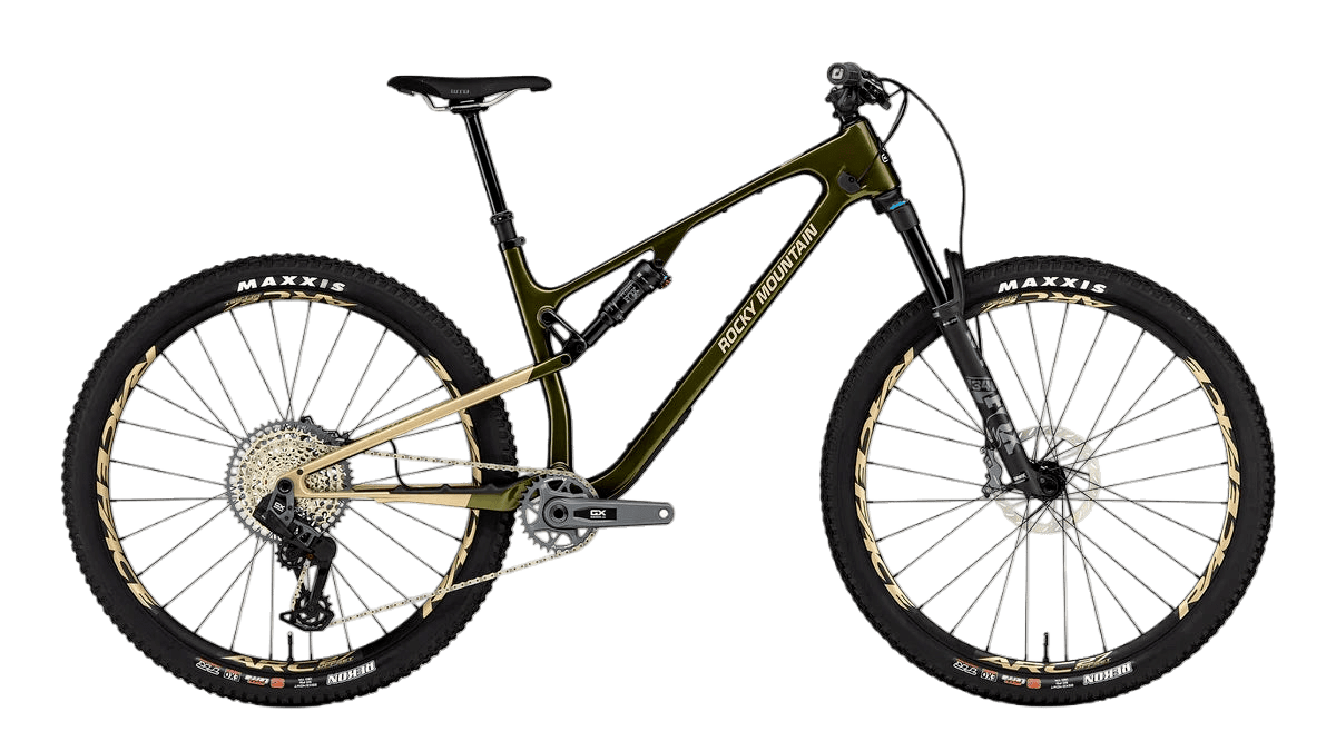 Rocky Mountain Element in Snakebite / Champagne Supernova – modernes Trailbike mit effizientem Fahrwerk, erhältlich bei Gravity & Sons in Helmbrechts, Oberfranken.