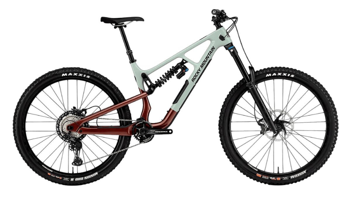 Rocky Mountain Slayer in Another Brick in the Wall / Wind of Change – leistungsstarkes Enduro-Bike für anspruchsvolle Trails, erhältlich bei Gravity & Sons in Helmbrechts, Oberfranken.