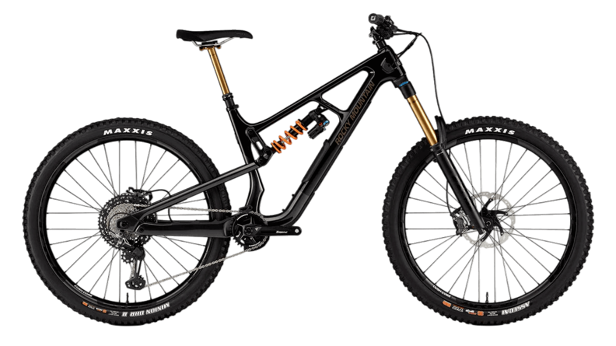 Rocky Mountain Slayer in Smoke on the Water / Black Dog / One Bourbon, One Scotch, One Beer – High-End-Enduro-Bike mit Carbonrahmen, erhältlich bei Gravity & Sons in Helmbrechts, Oberfranken.