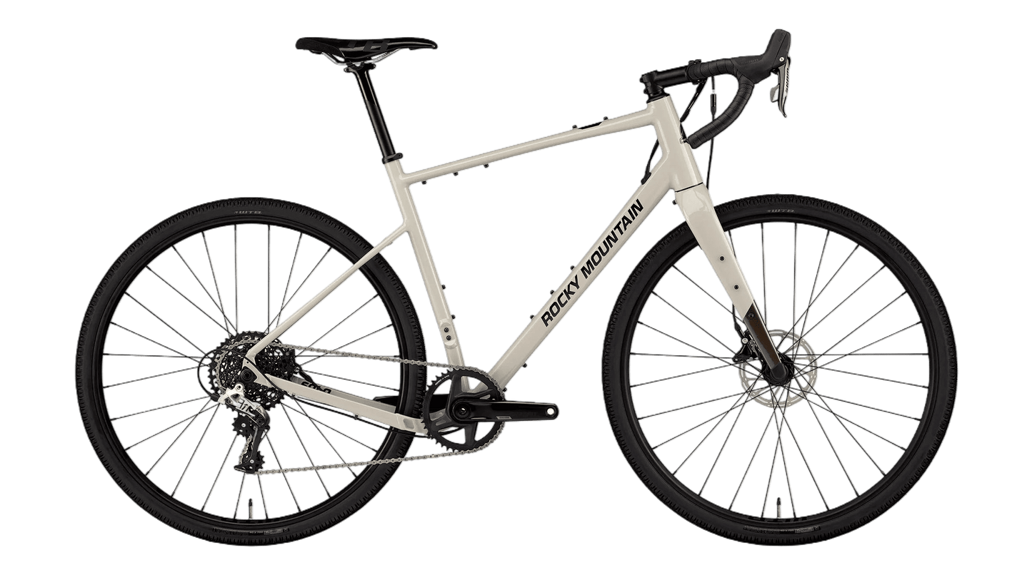 Rocky Mountain Solo Alloy 50 in Weiß – vielseitiges Aluminium-Gravelbike für Abenteuer auf Straße und Schotter, erhältlich bei Gravity & Sons in Helmbrechts, Oberfranken.