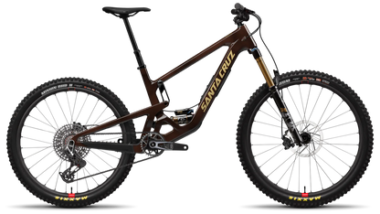 Santa Cruz Bronson 2025 in Translucent Root Beer – vielseitiges All-Mountain-Bike mit Carbonrahmen, erhältlich bei Gravity & Sons in Helmbrechts, Oberfranken.