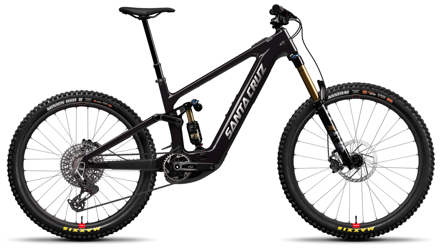 Santa Cruz Bullit in Gloss Black – robustes E-Enduro-Bike mit Carbonrahmen, erhältlich bei Gravity & Sons in Helmbrechts, Oberfranken.
