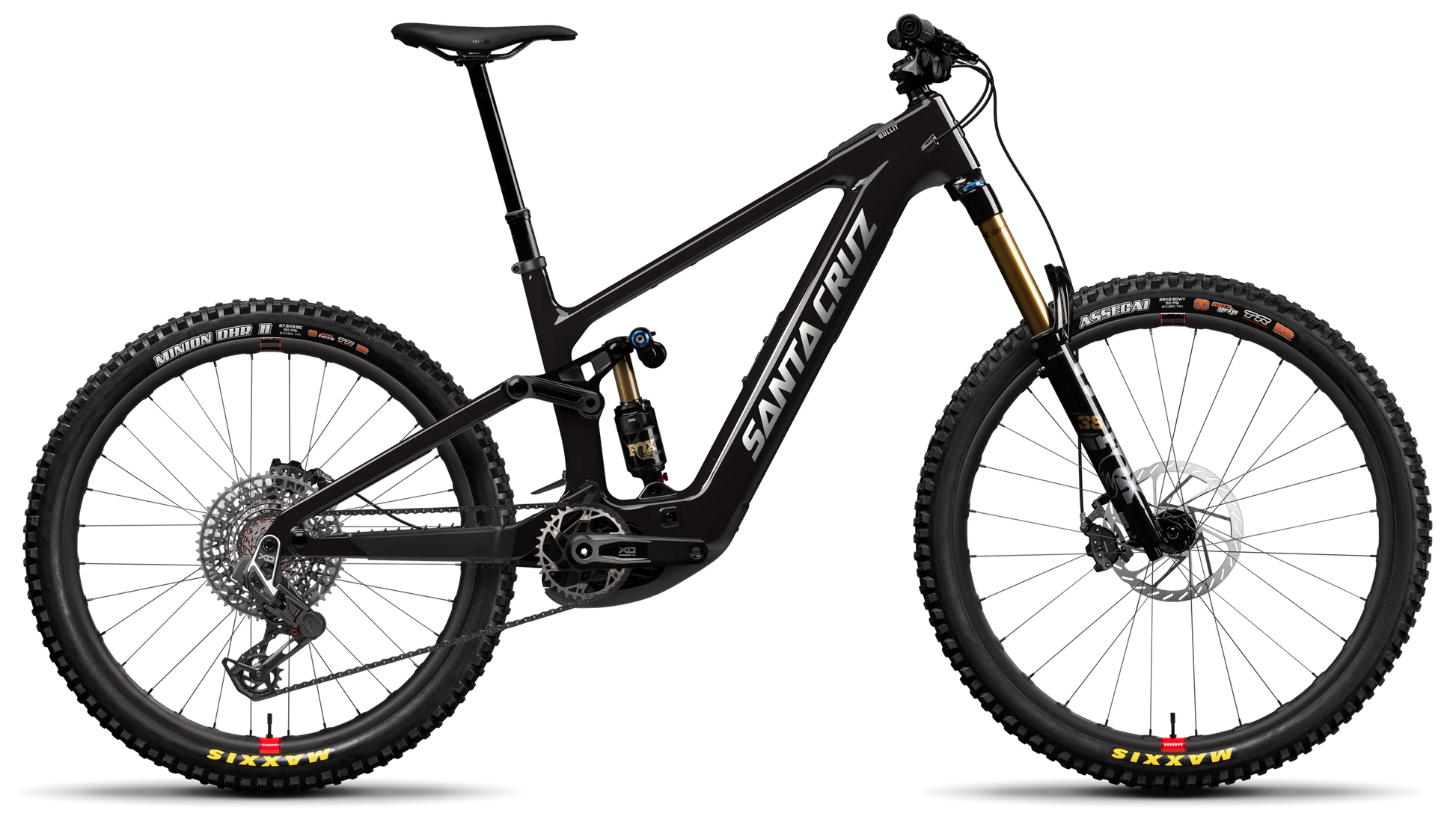Santa Cruz Bullit in Gloss Black – robustes E-Enduro-Bike mit Carbonrahmen, erhältlich bei Gravity & Sons in Helmbrechts, Oberfranken.