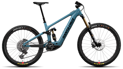 Santa Cruz Bullit in Matte Teal Sparkle – leistungsstarkes E-MTB mit Shimano EP-Antrieb, erhältlich bei Gravity & Sons in Helmbrechts, Oberfranken.