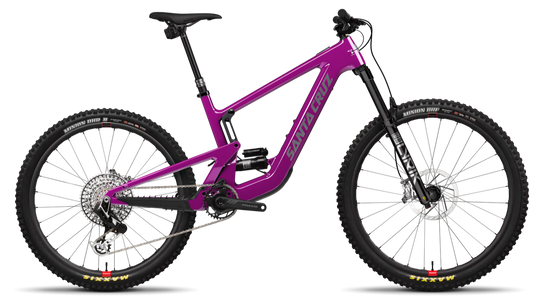 Santa Cruz Heckler SL 2024 in Gloss Magenta – auffälliges Light-E-MTB mit FAZUA-Antrieb, erhältlich bei Gravity & Sons in Helmbrechts, Oberfranken.