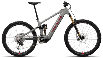 Santa Cruz Vala 2025 in Gloss Grey – vielseitiges Trailbike mit Carbonrahmen, erhältlich bei Gravity & Sons in Helmbrechts, Oberfranken.